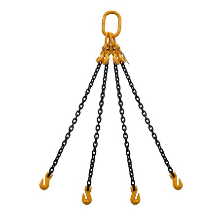 Starke Chain Sling, 5/16in, G80, Grab Hook, with Chain Adjuster, 4 ft SCSG80516-4LGA-4